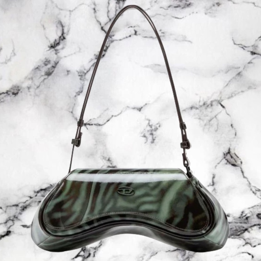 Diesel-Play Green Shoulder Bag